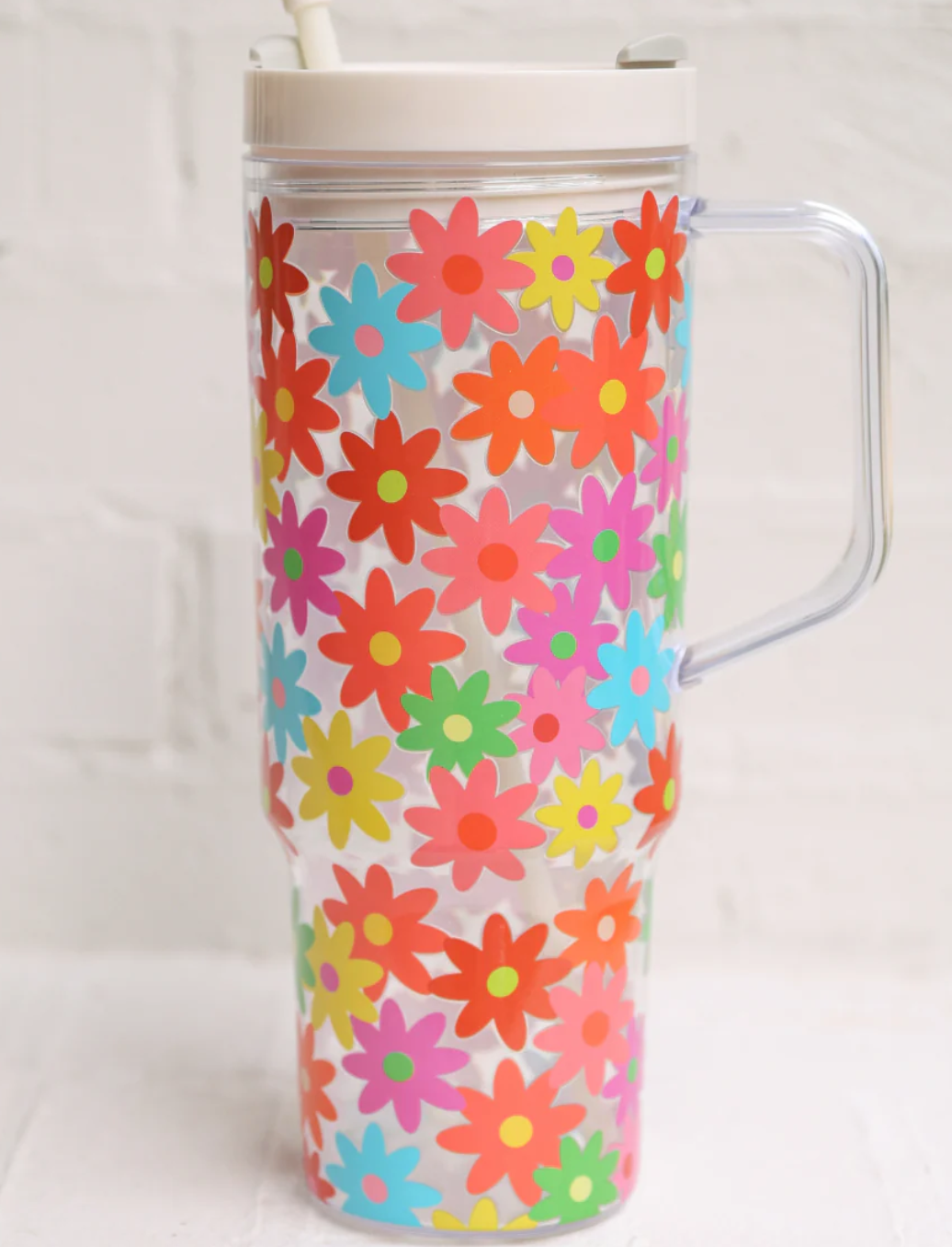 Bright Blooms Acrylic Tumbler