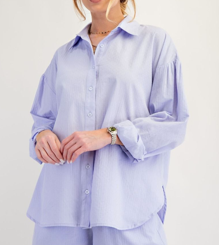 Easel - Textured Lilac Top