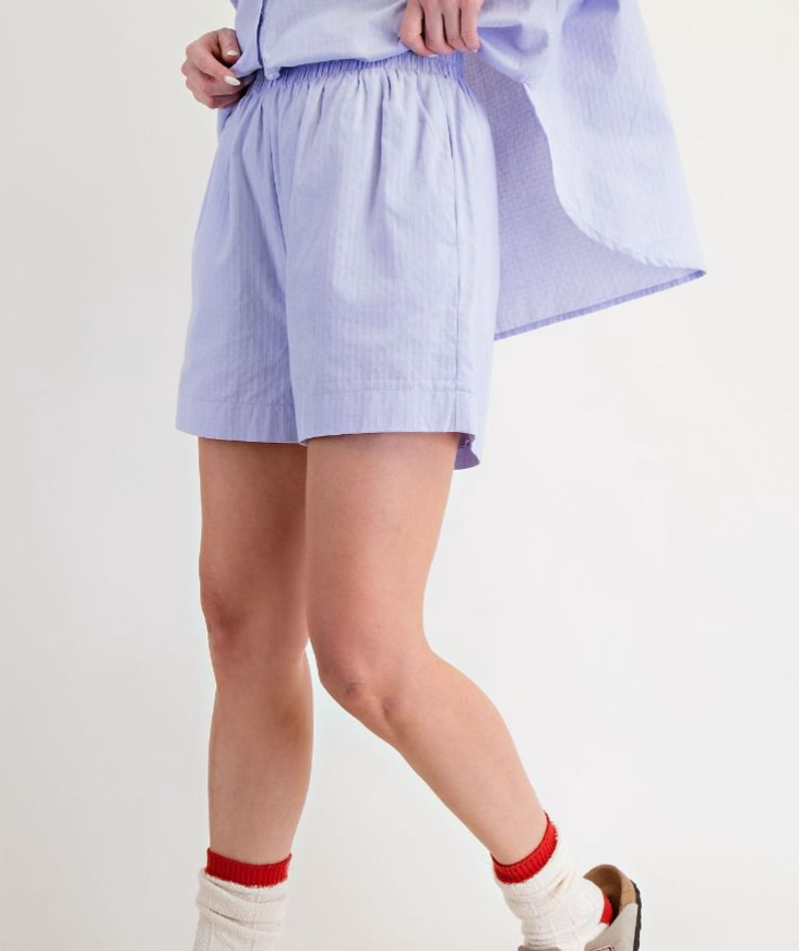 Easel - Textured Lilac Shorts