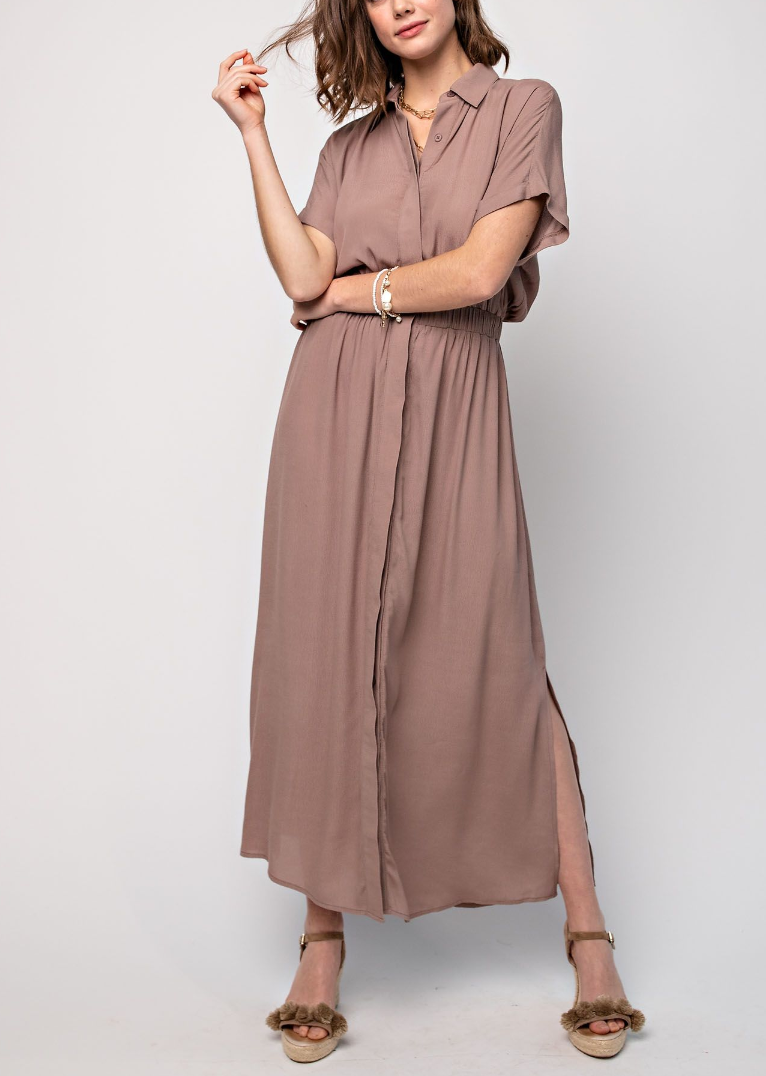 Easel - Mocha Maxi Dress