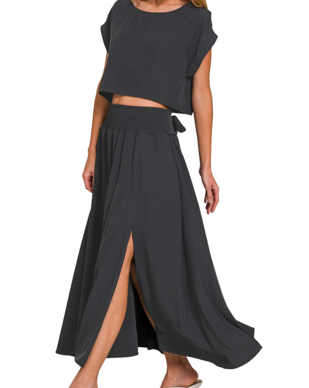 Zenana - Top & Skirt Set