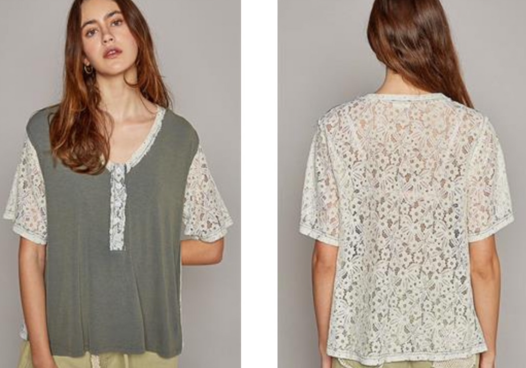 POL - Lace Back Top