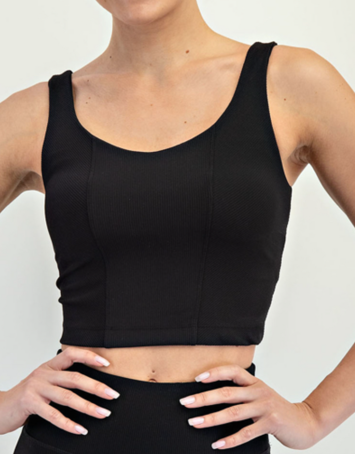 Rae Mode - NYLON RIB V NECK TANK