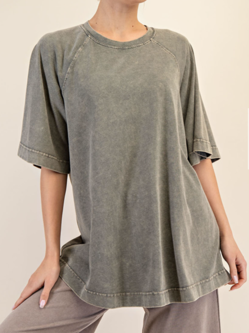 Rae Mode - MINERAL WASHED OVERSIZED TOP