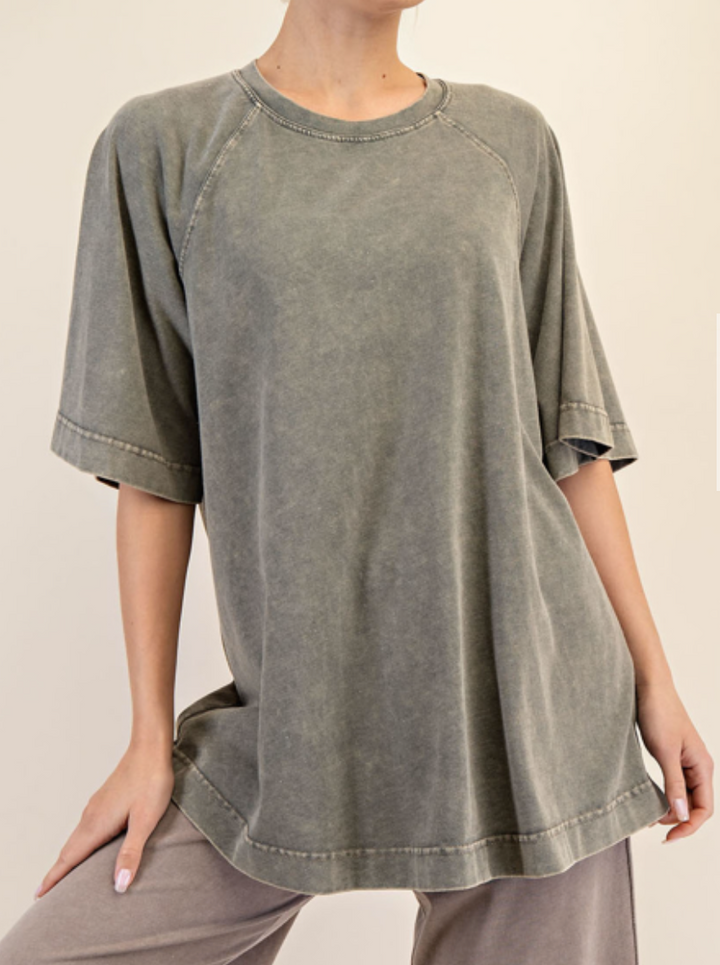Rae Mode - MINERAL WASHED OVERSIZED TOP
