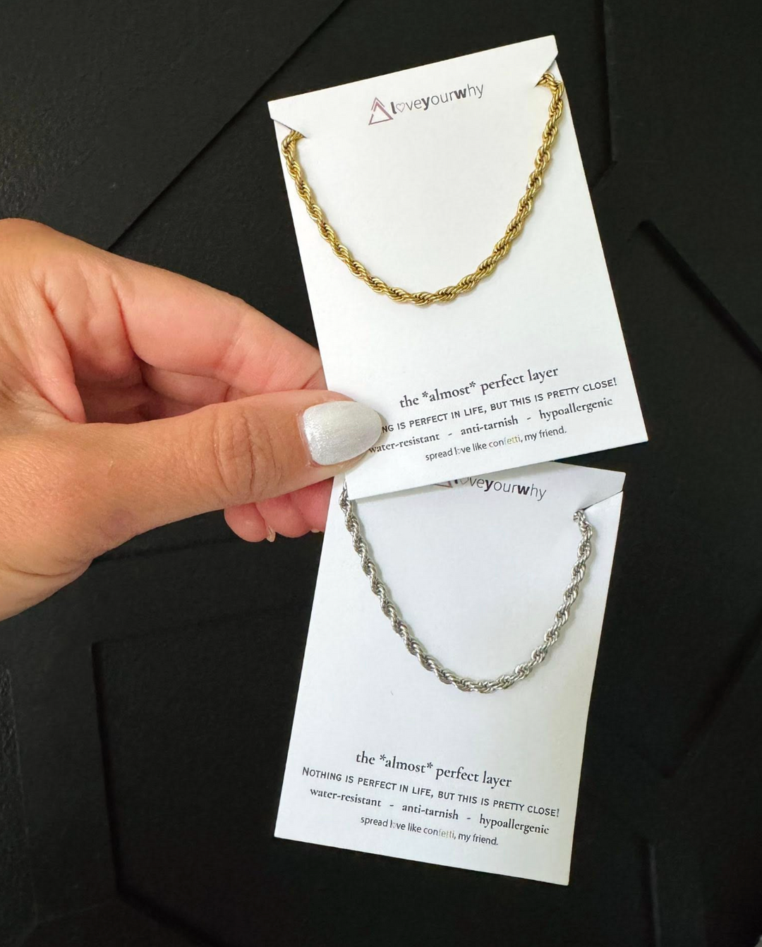 Water Resistant Rope Necklace