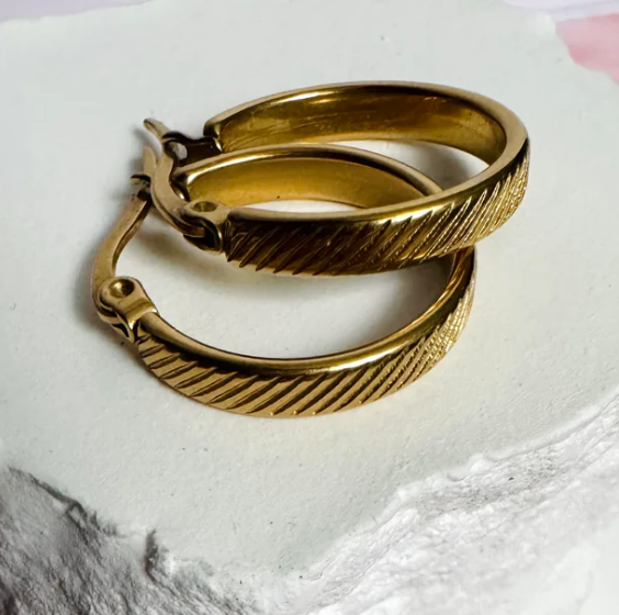 Water Resistant Hoop Earrings