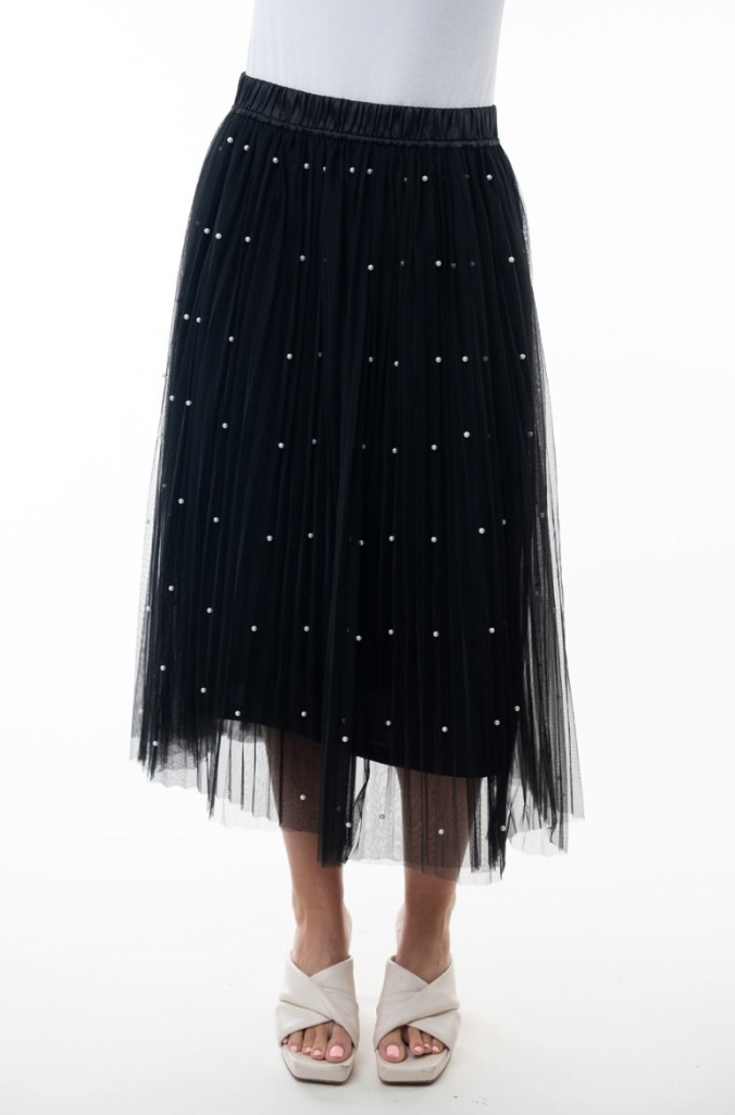 White Birch - Pearl Embellished Skirt