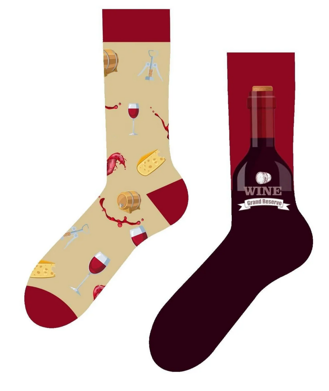 Bamboo Fun Socks - Wine
