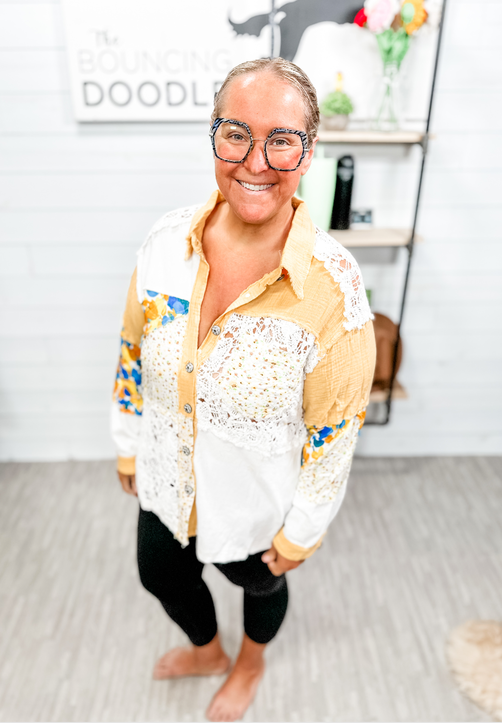 POL - Floral and Lace Summer Shacket