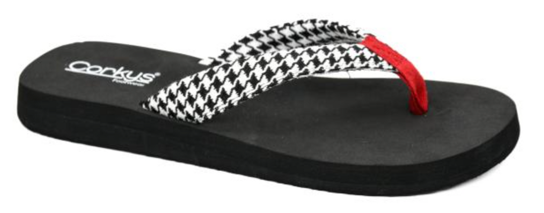 Corky's - Summer Plans Flip Flop - Houndstooth