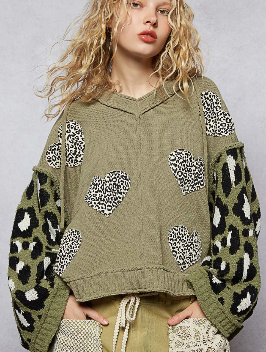 POL - Cheetah Heart Hoodie