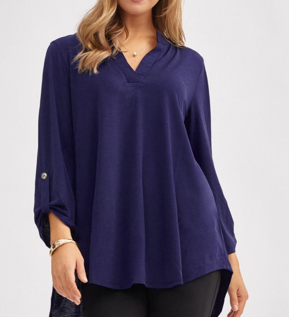 Dear Scarlett - Lizzy Top (Navy)