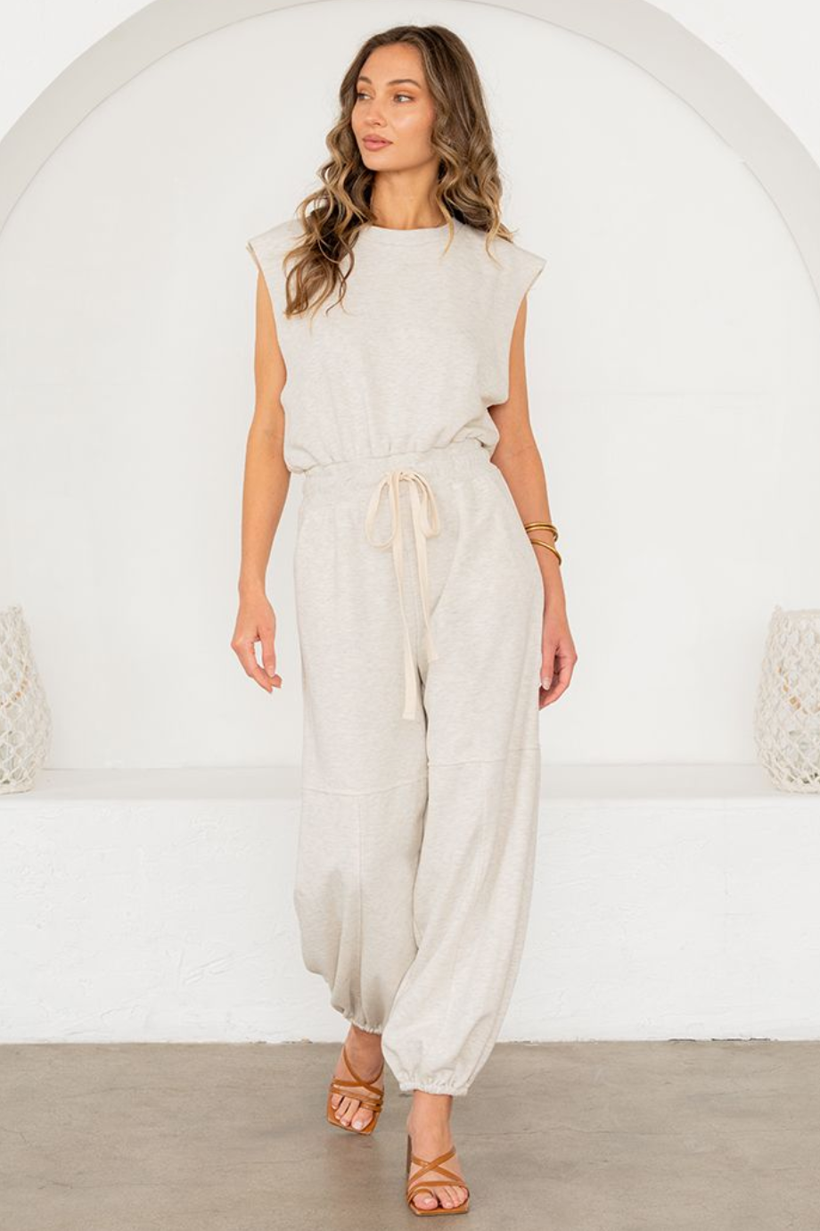 Sew in Love October - Oatmeal Jumpsuit