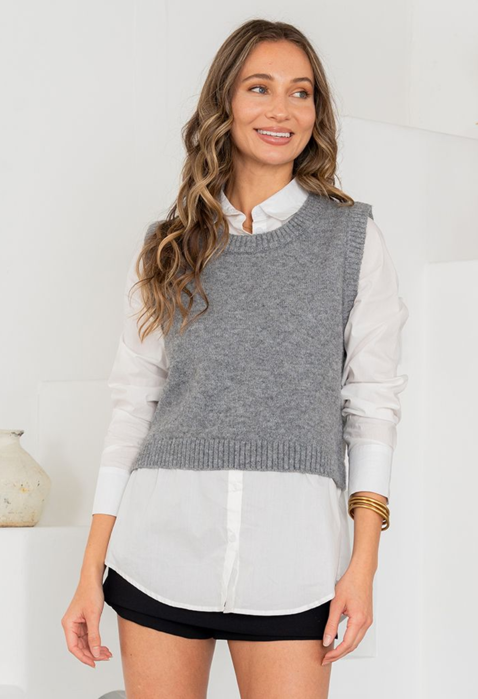 Sew in Love October - Button Down Shirt with Vest