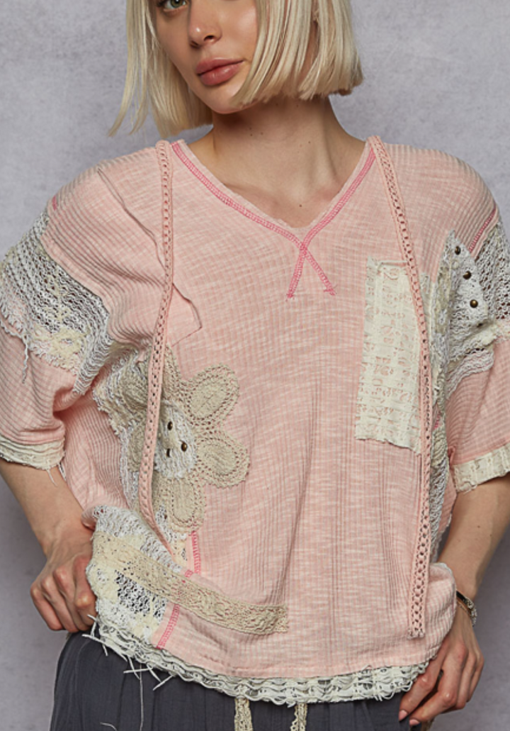 POL Live Box Oct - V Neck Hoodie with Lace