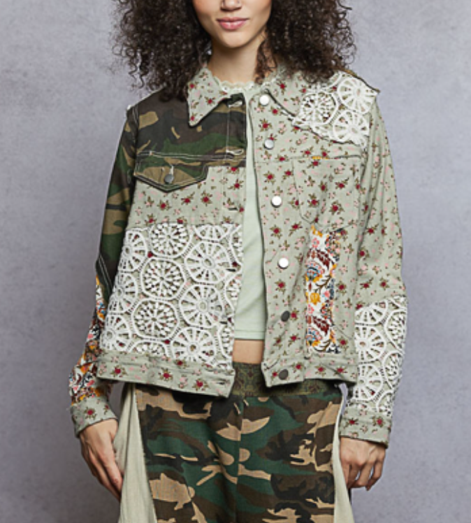 POL Live Box Oct - Floral, Lace and Camo Jacket