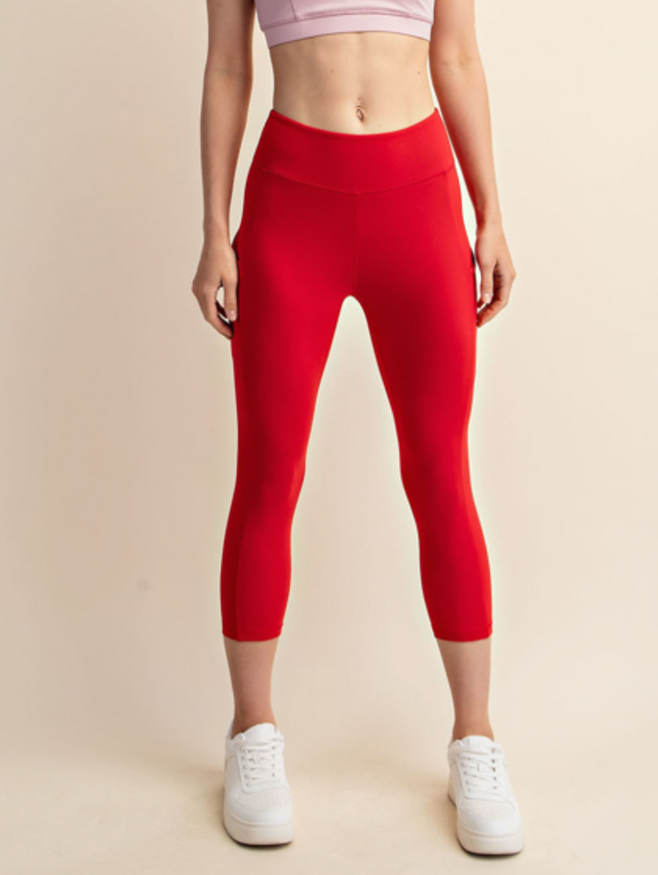 Rae Mode - CAPRI LENGTH YOGA LEGGINGS WITH POCKETS
