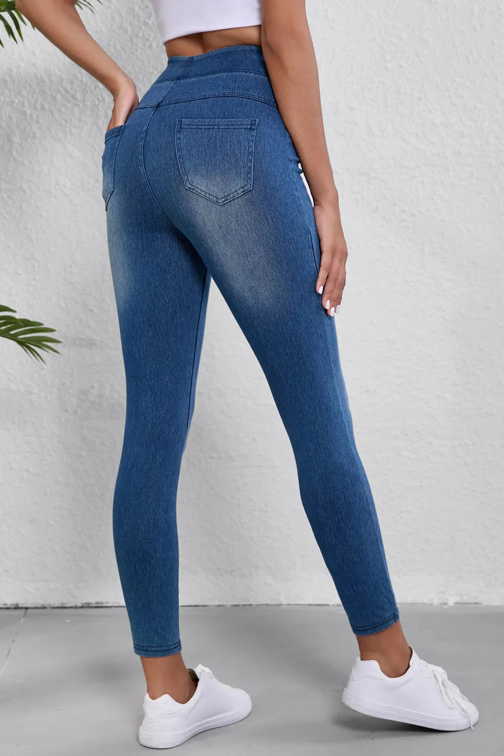 Bouncing Doodle High Waist Skinny Jeans