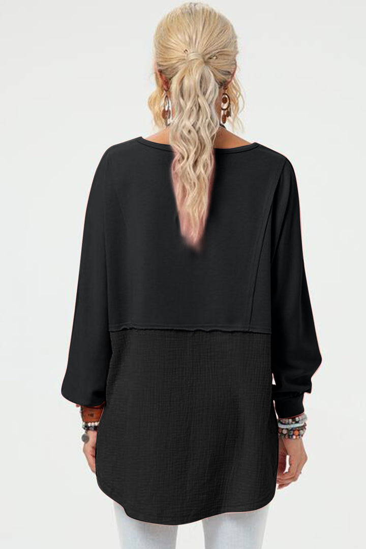 The Bouncing Doodle Long Sleeve High-Low Shirt