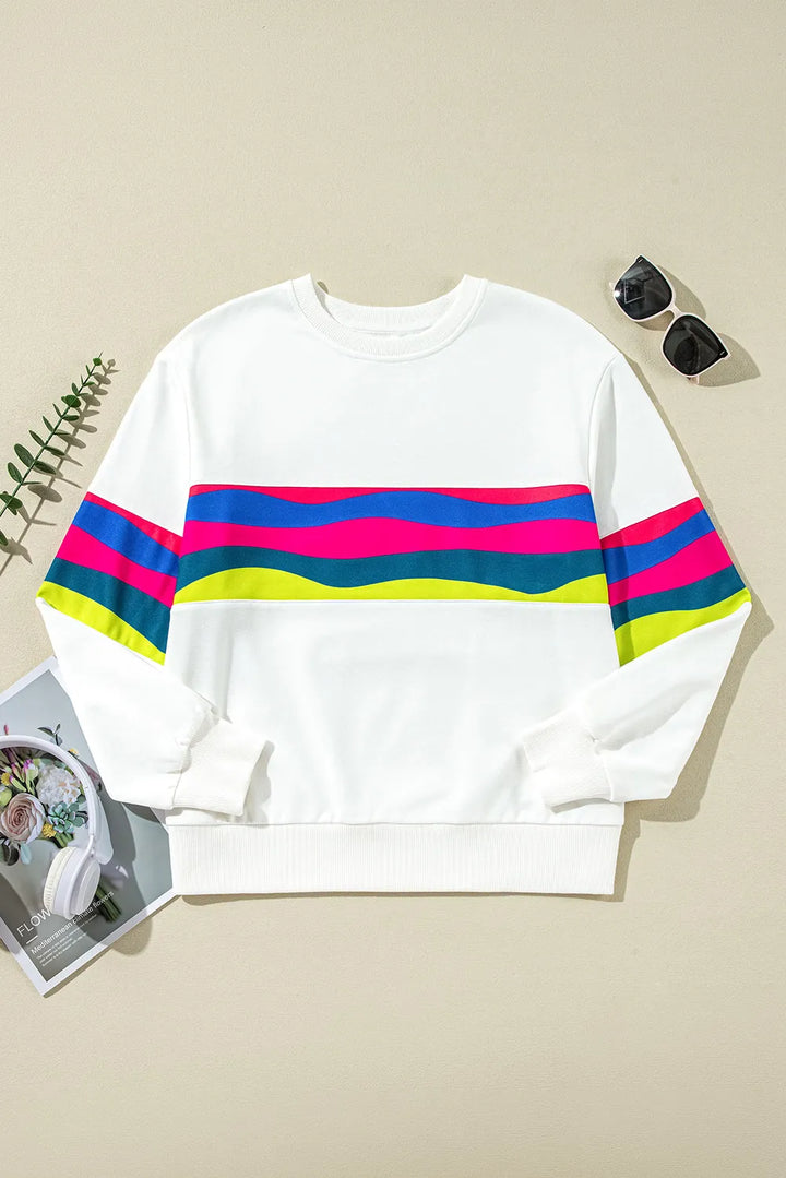 The Bouncing Doodle Striped Long Sleeve Top
