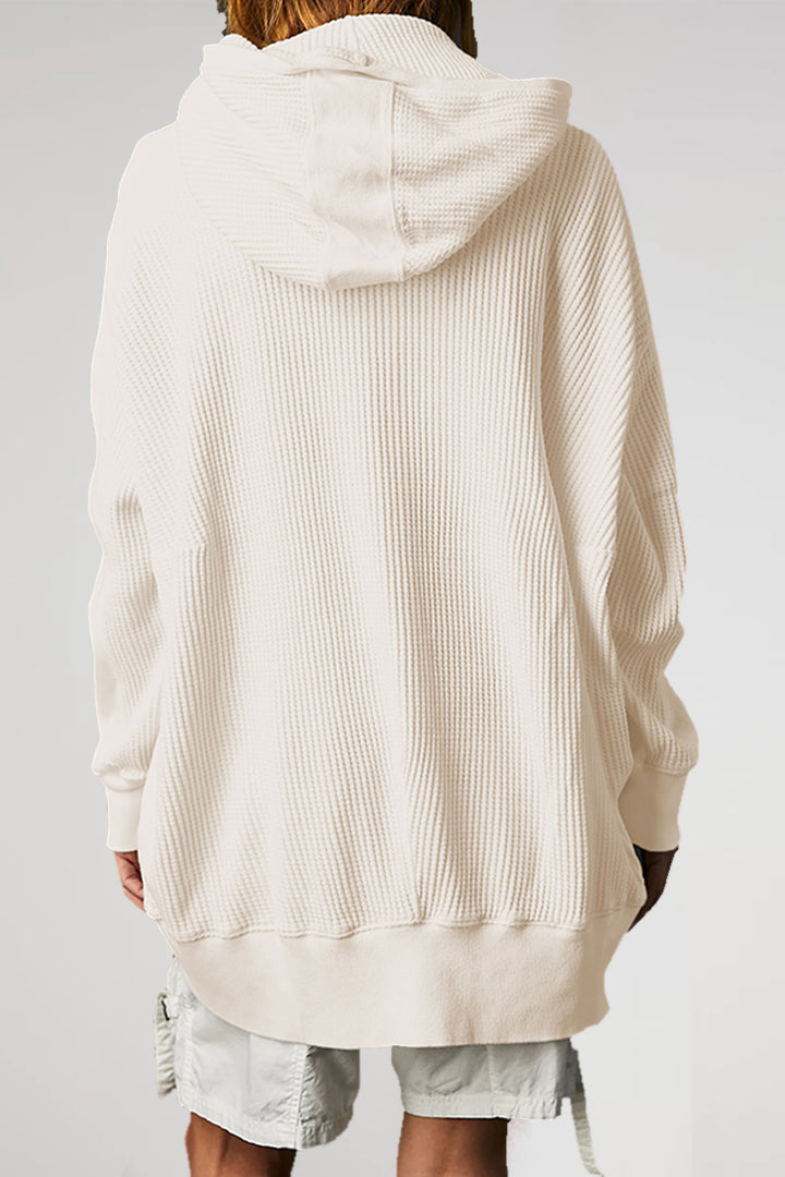 The Bouncing Doodle Zip-Up Long Sleeve Waffle Hoodie