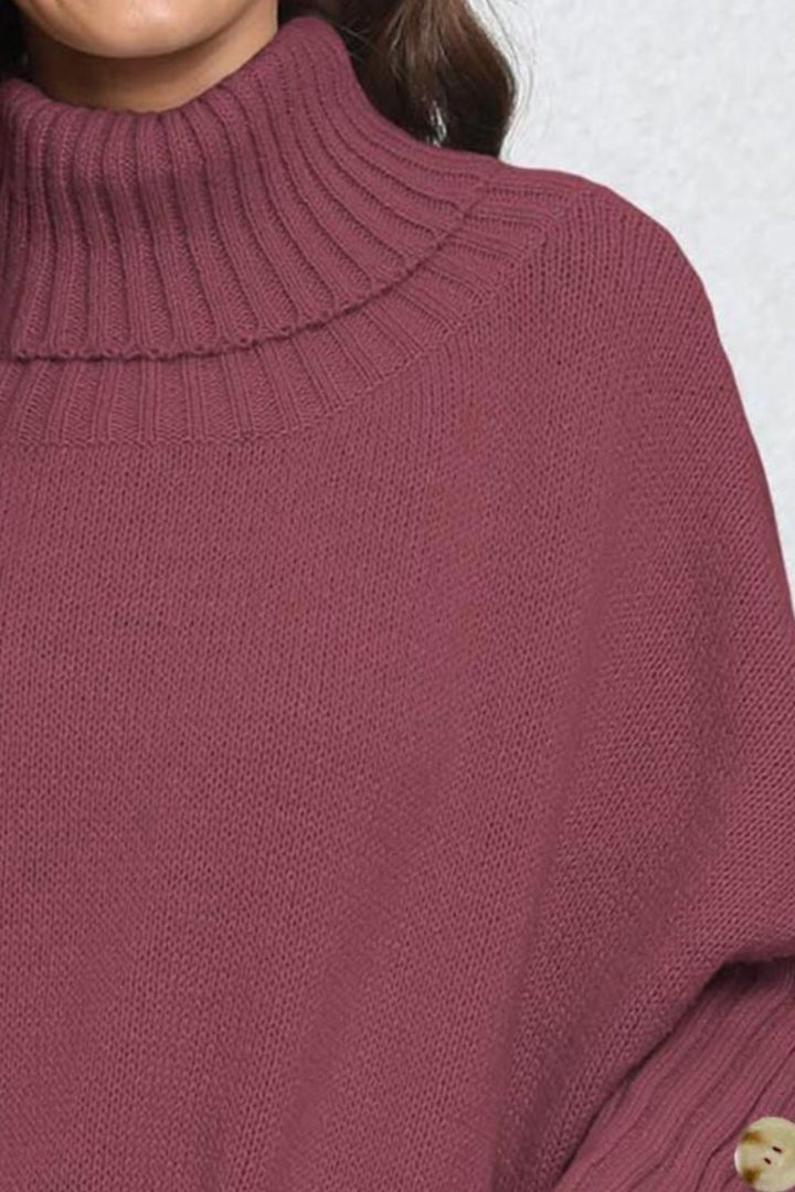 The Bouncing Doodle Turtleneck Long Sleeve Sweater