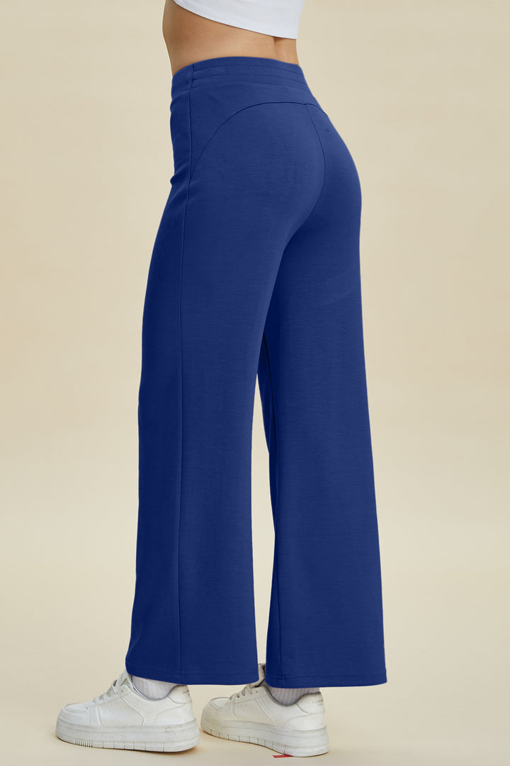 Bouncing Doodle Full Size Air Scuba Drawstring Wide Leg Pants