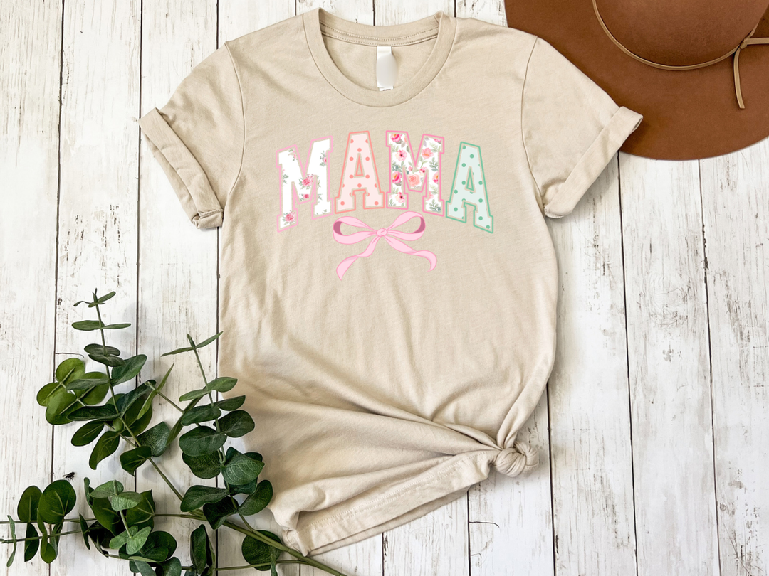 Gram Mama Gigi Floral Bow Graphic Tee