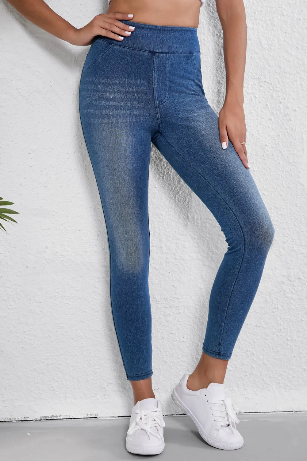 Bouncing Doodle High Waist Skinny Jeans