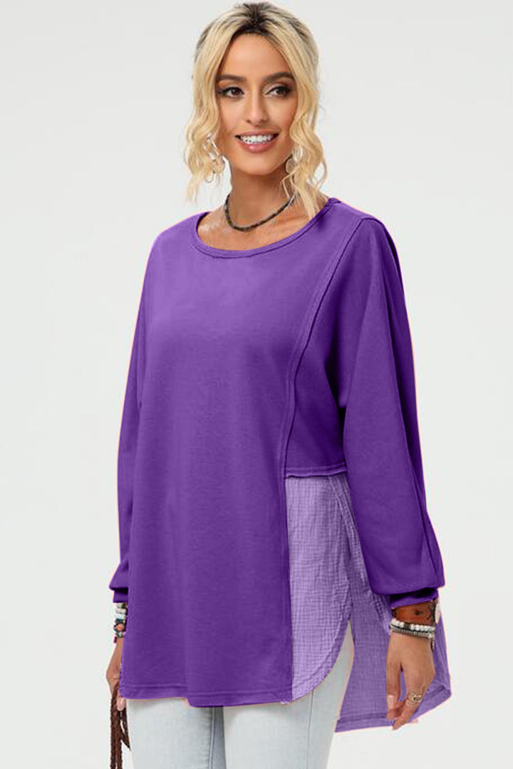 The Bouncing Doodle Long Sleeve High-Low Shirt
