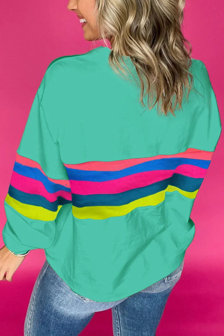 The Bouncing Doodle Striped Long Sleeve Top