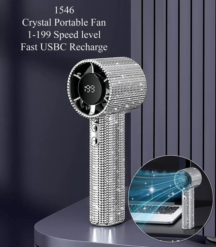 Crystal Handheld Fan