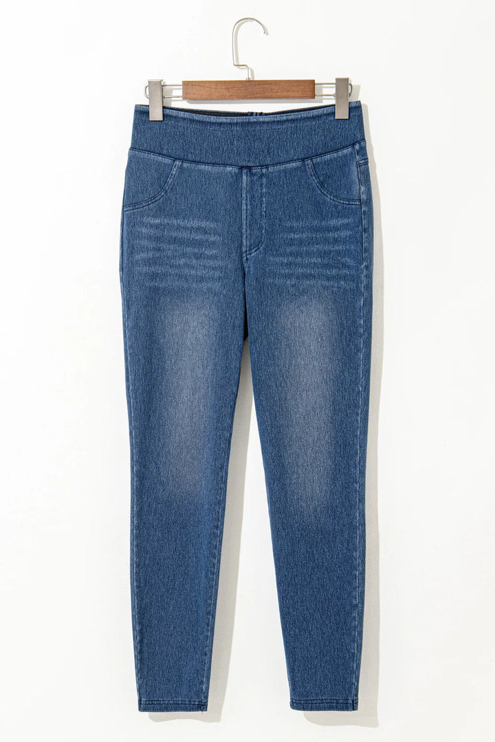 Bouncing Doodle High Waist Skinny Jeans