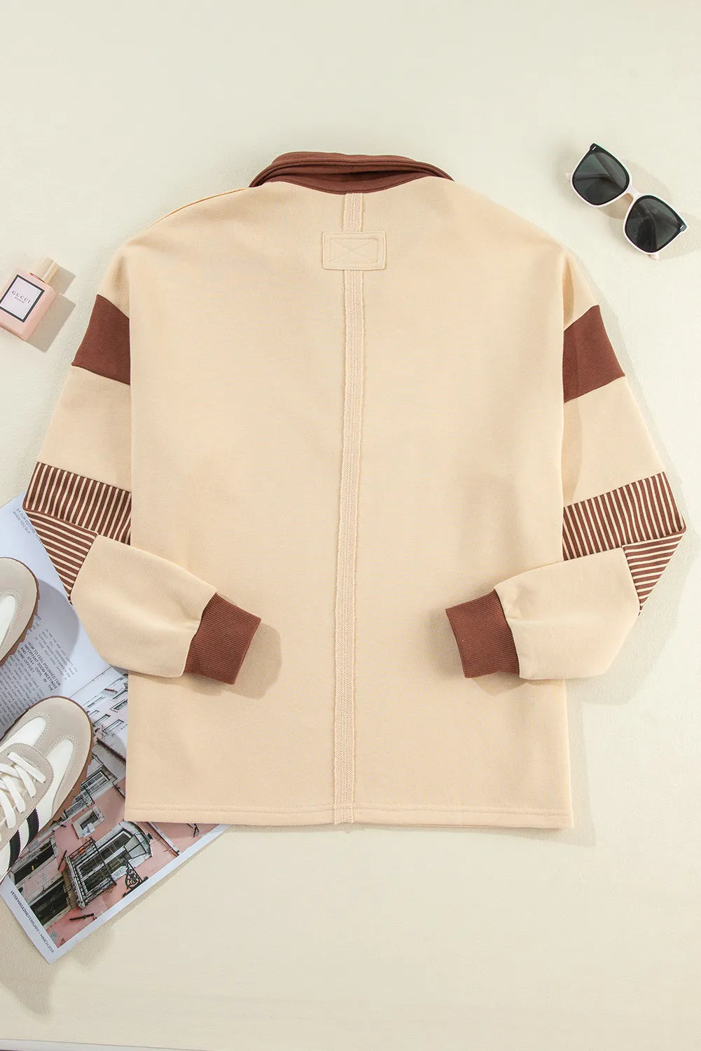 The Bouncing Doodle Collared Neck Long Sleeve Sweatshirt