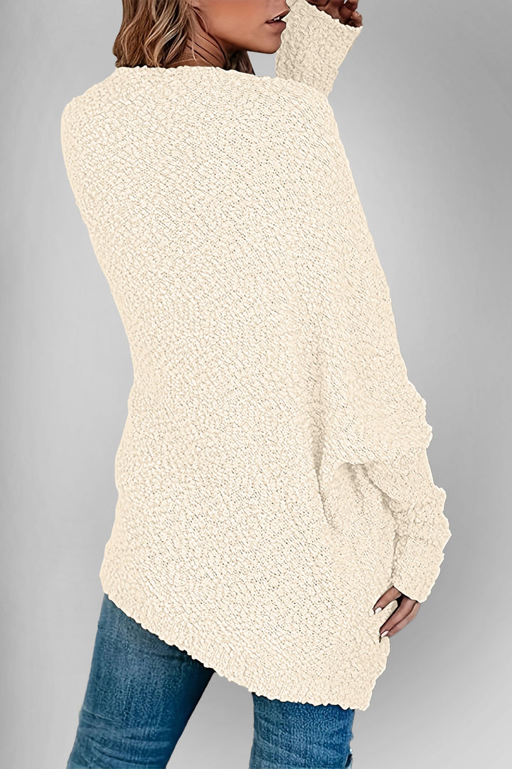 The Bouncing Doodle Open Front Long Sleeve Cardigan with Pockets
