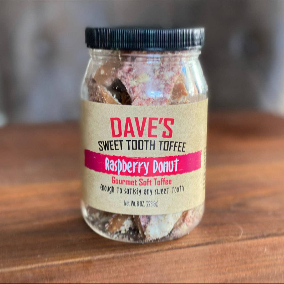 Toffee: Raspberry Donut Toffee