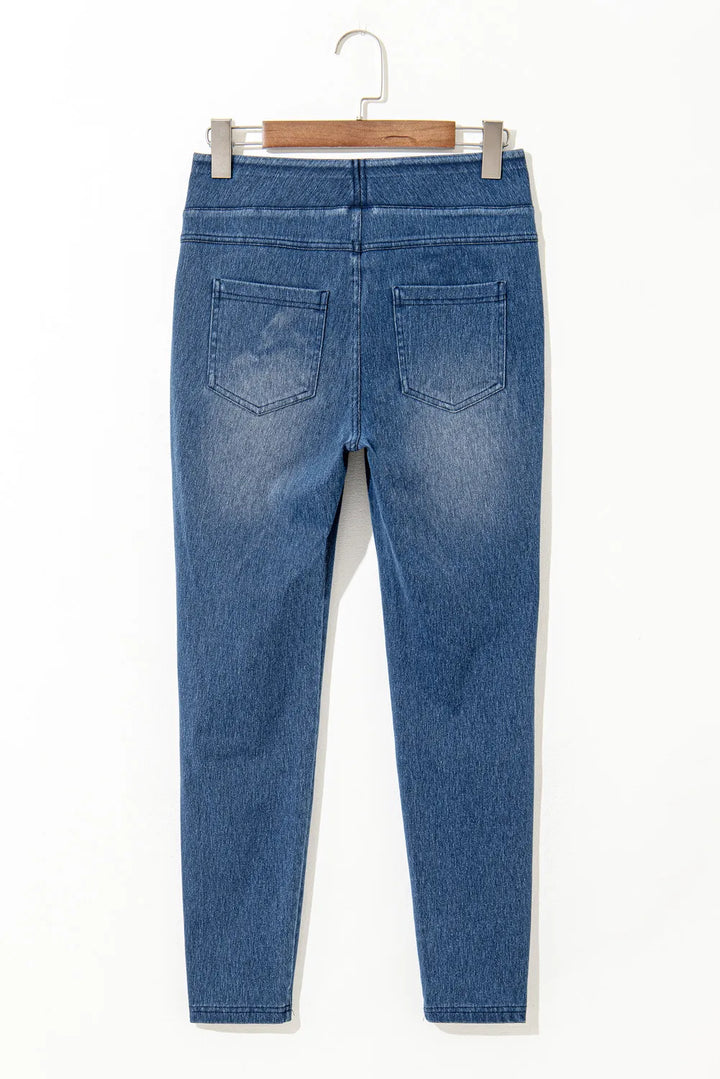 Bouncing Doodle High Waist Skinny Jeans