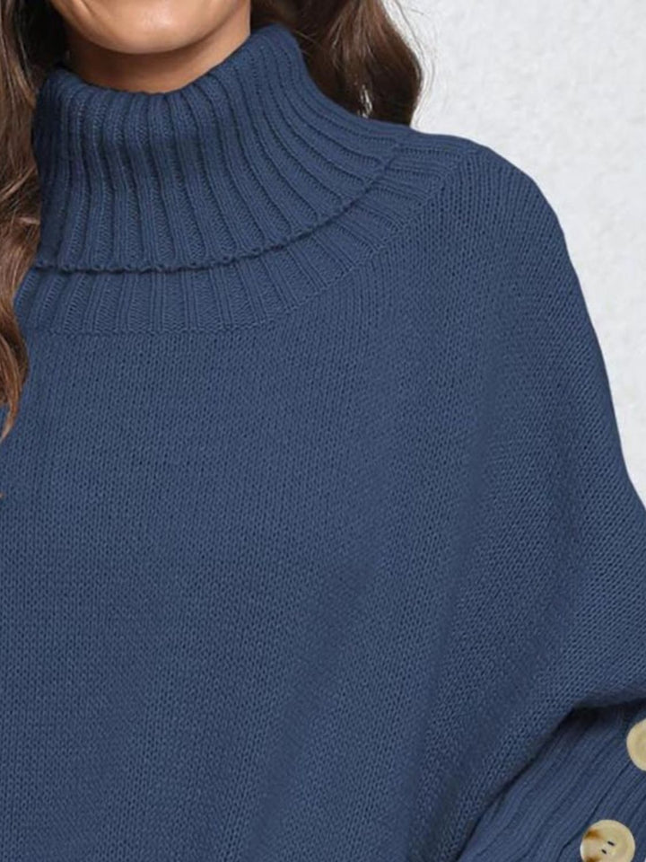 The Bouncing Doodle Turtleneck Long Sleeve Sweater