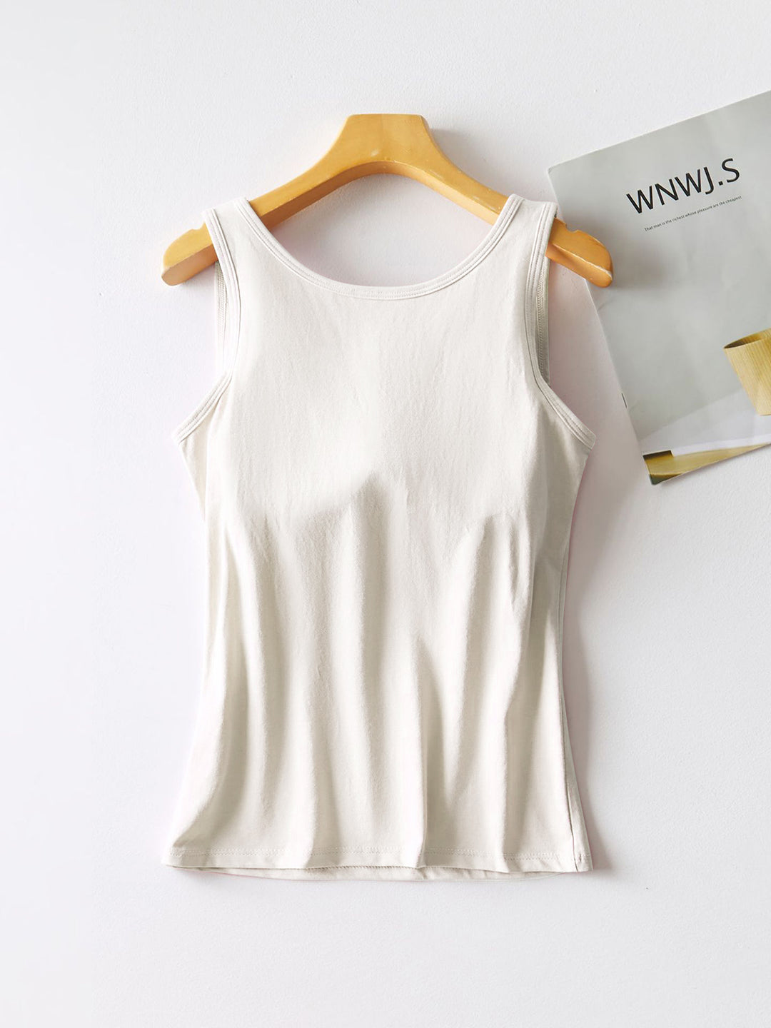 The Bouncing Doodle Round Neck Tank with Bra