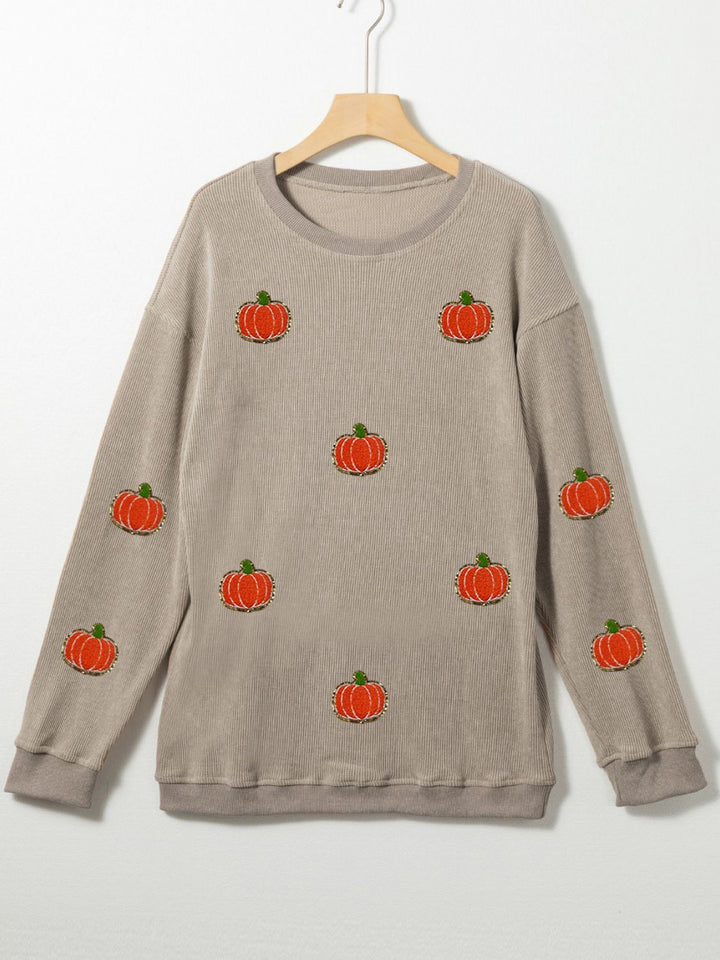 The Bouncing Doodle Pumpkin Long Sleeve Sweatshirt