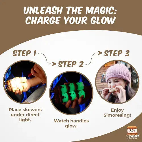 S'mores Marshmallow Roasting Sticks - Glow in the Dark - PDQ