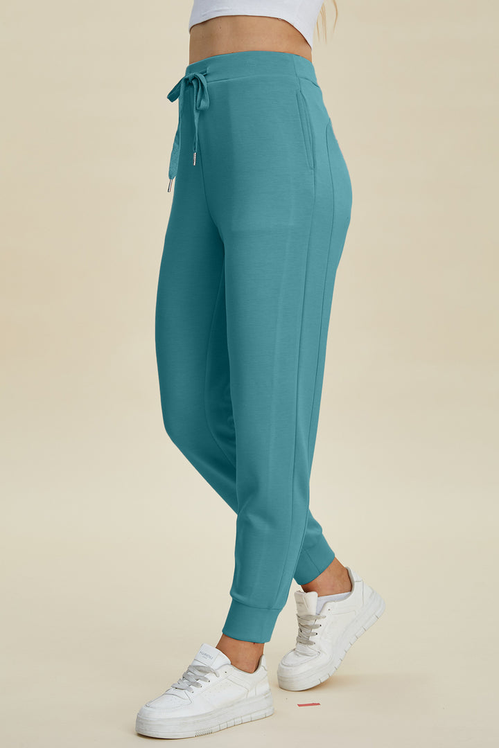 Bouncing Doodle Air Scuba Drawstring High Waist Joggers