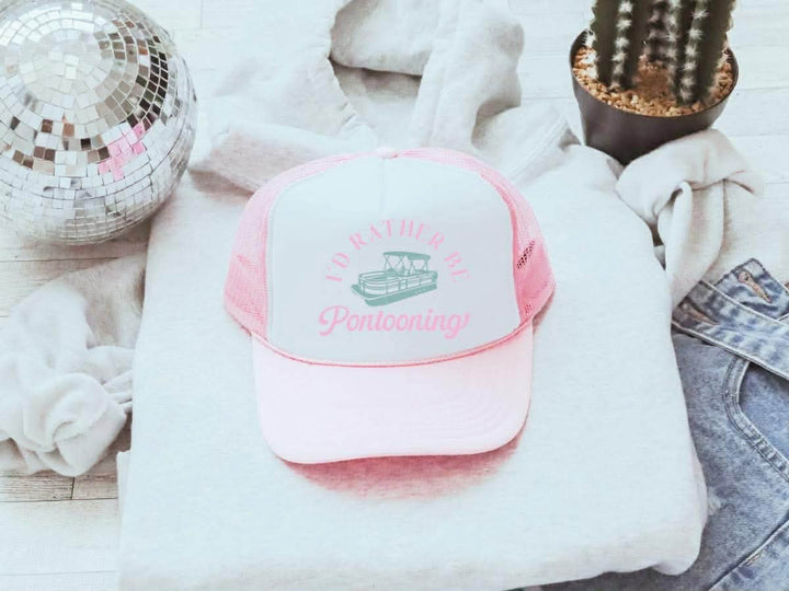 I’d Rather Be Pontooning Trucker Hat