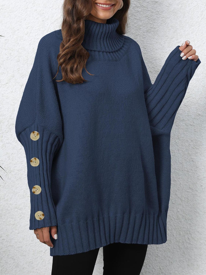 The Bouncing Doodle Turtleneck Long Sleeve Sweater