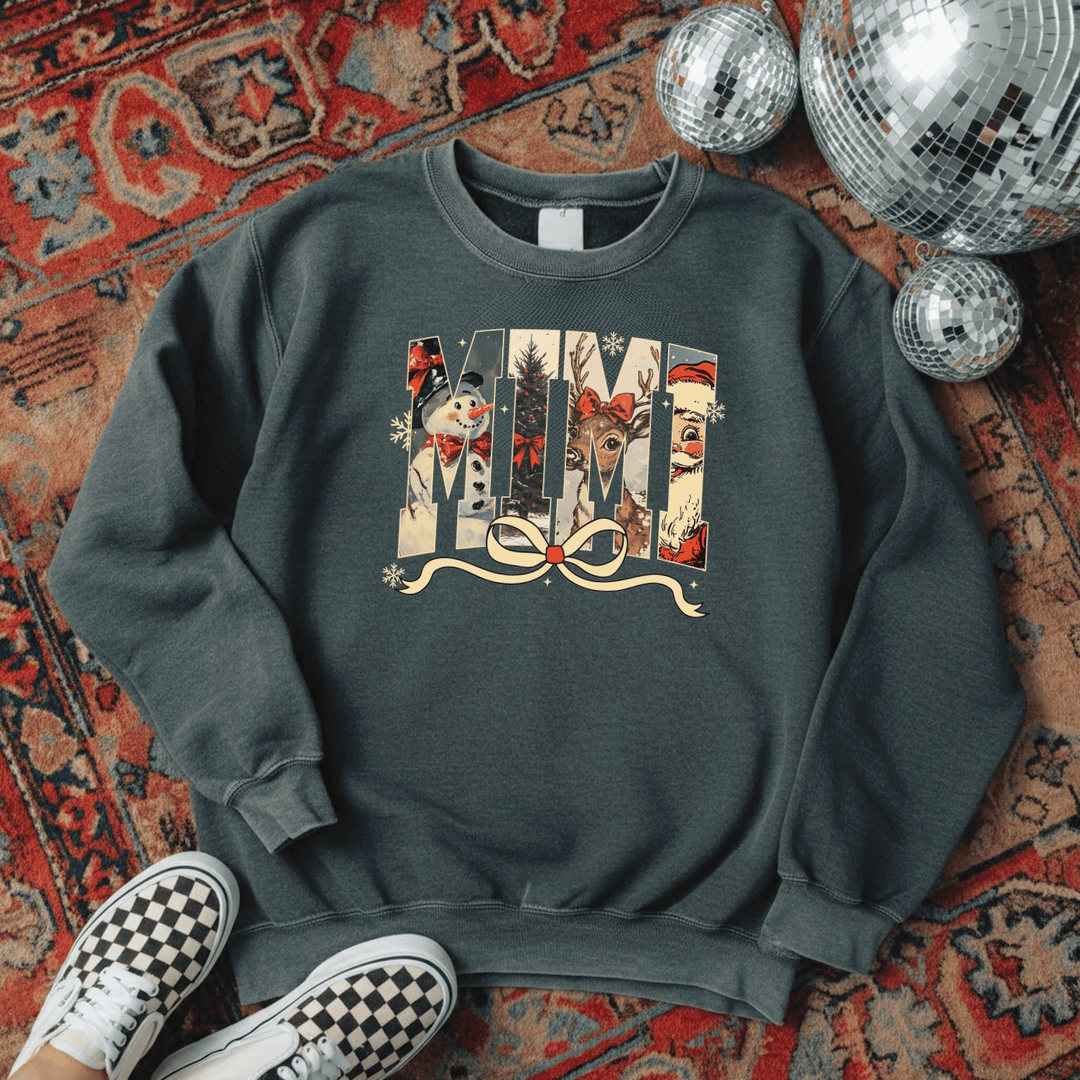 Vintage Holiday Family Graphic Sweatshirt