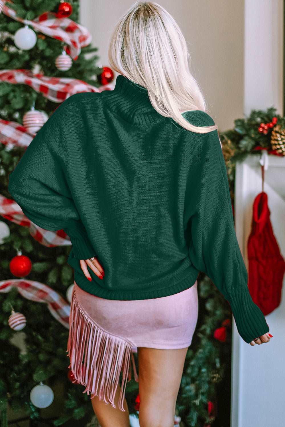 The Bouncing Doodle Merry Christmas Turtleneck Sweater