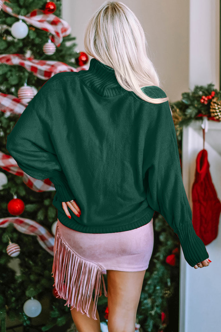 The Bouncing Doodle Merry Christmas Turtleneck Sweater