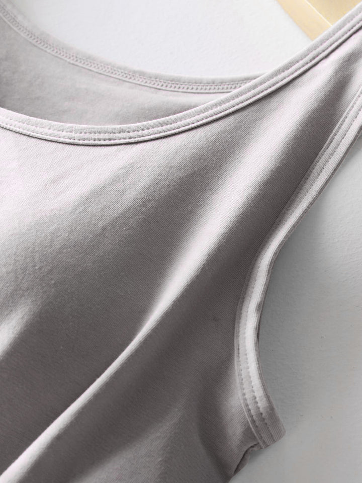The Bouncing Doodle Round Neck Tank with Bra