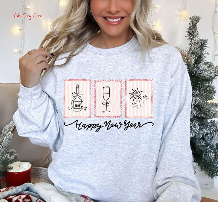 Happy New Year Graphic Sweatshirt